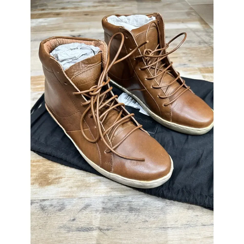MAN X ONE‎ TEASPOON MENS LEATHER CHELSEA BOOTS BROWN NEW EU41/US10 RET$380
